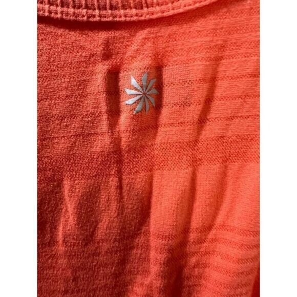 Athleta XS Sleeveless Ribbed Tank Top Red Lightweight Stretchy Fabric Womens Act - Picture 3 of 5